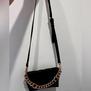 Black Puff Crossbody Purse